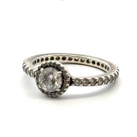 Pandora ALE Classic Elegance 925 Sterling Silver CZ Ring Size: 5.5 #190946CZ