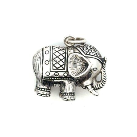ATI Indonesia .925 Sterling Silver Bali Elephant Pendant/Charm, 8.6g