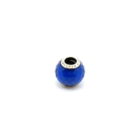 Pandora .925 Sterling Silver Royal Blue Murano Glass Charm, 2 Avail., 2.2g