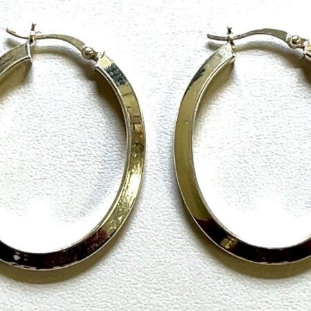 JCM Jacmel Mauritius Sterling Silver Oval Earrings 3.5 Grams