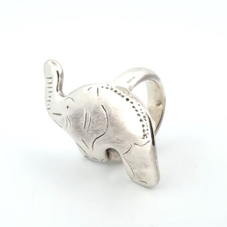 Size: 6 Elephant Ring 925 Sterling Silver 5.2g