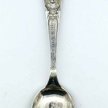 Sterling Silver Gettysburg, Pennsylvania Souvenir 4" Spoon State Capitol