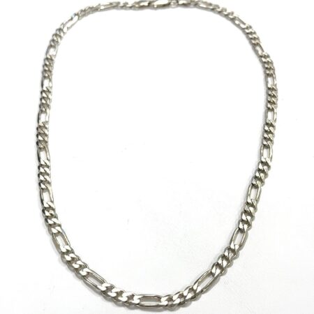 20” x 6mm Figaro Link 925 Sterling Silver Chain Necklace 23.8g