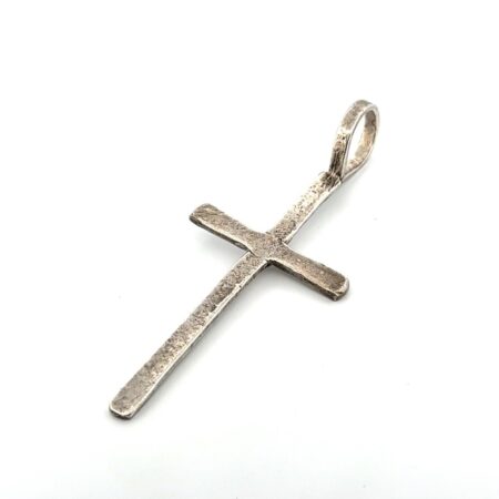 Large RLA 925 Sterling Silver Hand Wrought Cross Pendant 17.3g