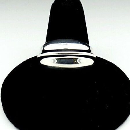 925 Sterling Silver Domed Size-8 3/4 Ring 7.3 Grams Marked .999