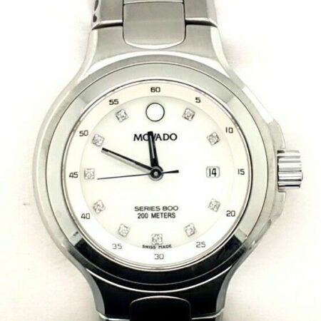 Movado Diamond Women's Watch Series 800 Mother Of Pearl Dial 84 36 1832. 0