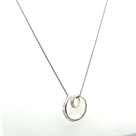 18” 925 Sterling Friendship Pendant, “I Am Thankful That In God’s Design…” 2.9g