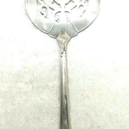 Heirloom (ONEIDA) Sterling Damask Rose Tomato Server Spoon No Monogram
