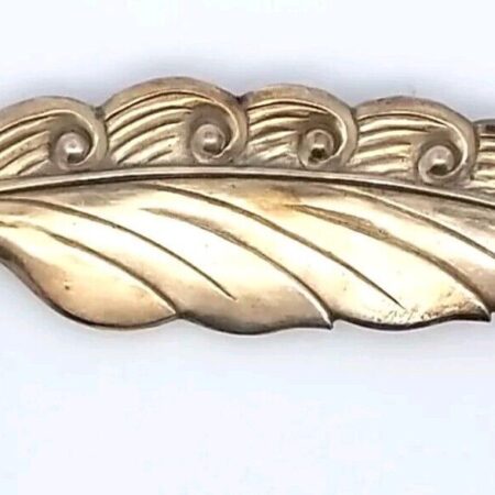 Vintage Truart Sterling Silver Leaf Pin/Brooch 5.8 Grams