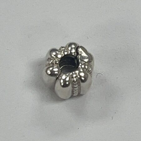Pandora ALE .925 Sterling Silver Dots & Ridges Barrel Clip Charm