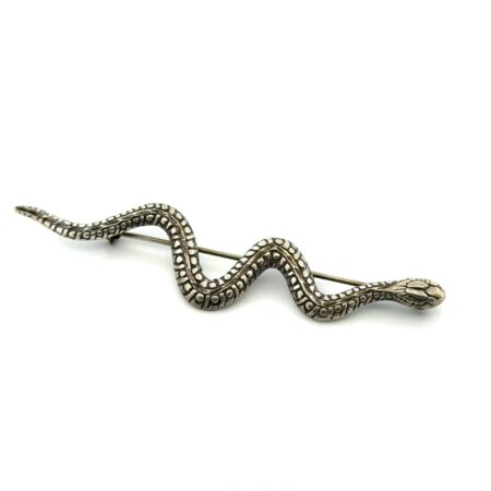 925 Sterling Silver Southwestern Snake Brooch/Pin 6.8g
