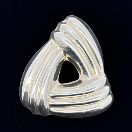 Taxco Mexico .925 Sterling Silver Triangular Pin/Pendant, 29.8g
