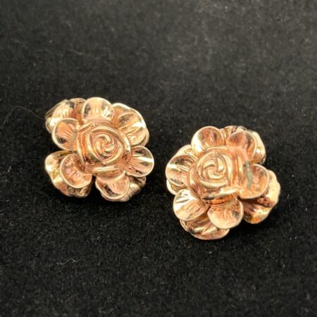Vintage 12k Gold Filled, .925 Sterling Silver Clip Earrings 9.7g
