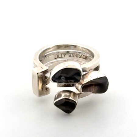 Size: 7 Lilly Barrack 925 Sterling Silver Multi-Stone Ring 10g