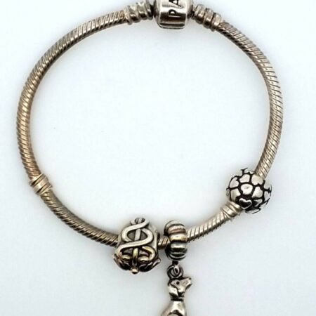 Pandora 925 Sterling Silver Snake Chain 5.75" Bracelet 23.7 Grams