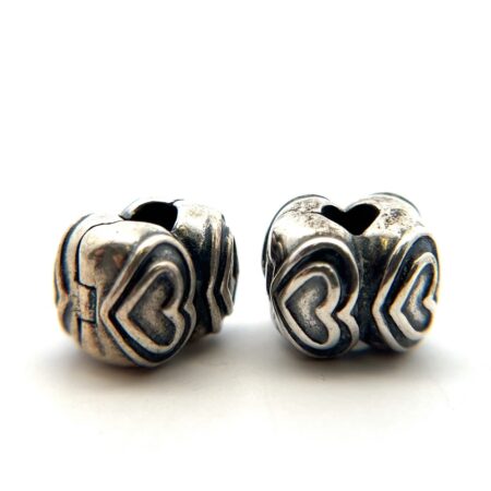 Lot of (2) - Authentic Pandora ALE S925 You’re In My Heart Clip Charms #790959