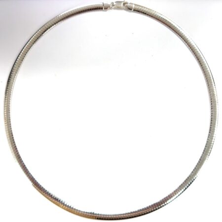 20” .925 Sterling Silver Omega Necklace, 6mm, 21.2g