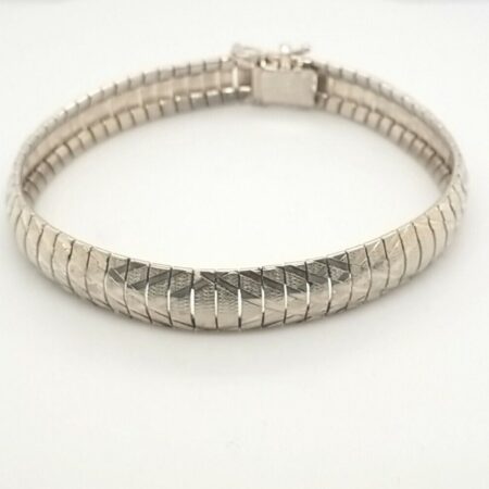 7 1/2" MILOR Omega Link .925 Sterling Silver Bracelet 16.4g