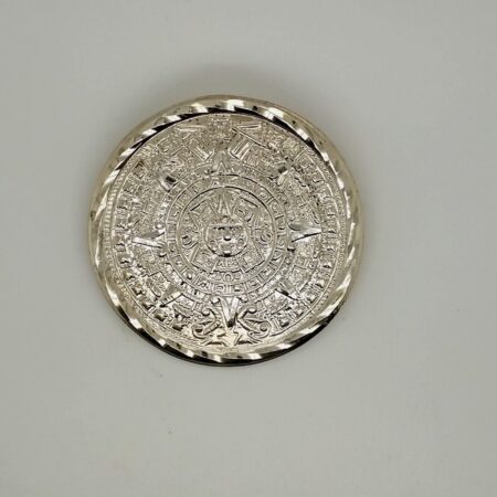 Sterling Silver Mayan Calendar Pendant/Pin