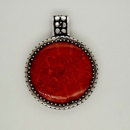 Sterling Silver Red Carnelian Pendant