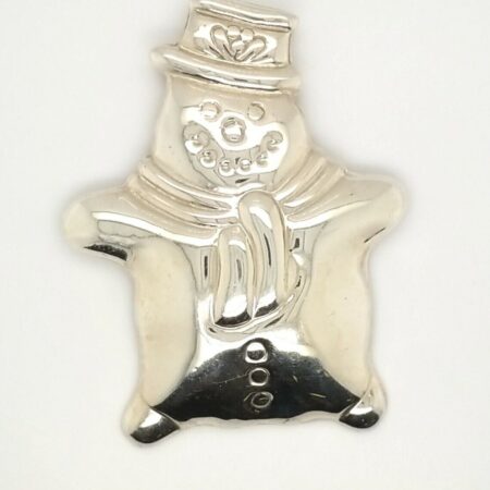 Sterling Silver Signed Snowman Brooch Pin Marked B Gould 925