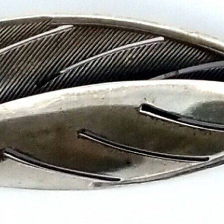 Vintage 925 Sterling Silver Leaf Design Brooch/Pin By Jewelart 5.6 Grams