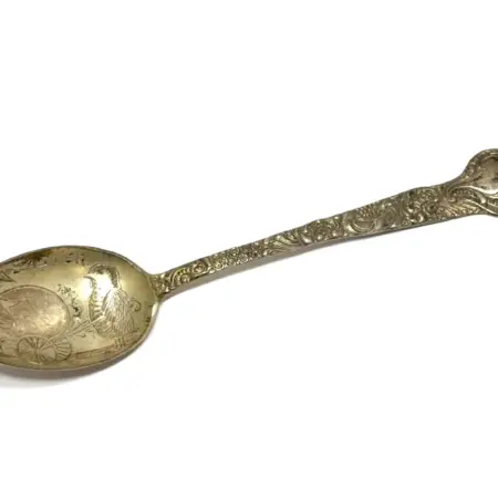 5” Easter Souvenir Spoon 925 Sterling Silver 12.5g
