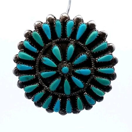 J. Wallace Sterling Silver Zuni Peti Brooch/Pin 7.9 Grams