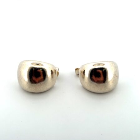 Milor Italy 925 Sterling Sliver Earrings Puffy Dangle Earrings 6.3g