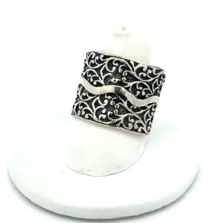 .925 Sterling Silver Silpada Ring, Eternal Free Extra Wide Band, S-9, 11.4g