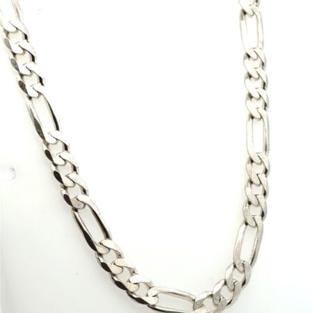 18” 8mm .925 Sterling Silver Solid Figaro Chain, 40.0g