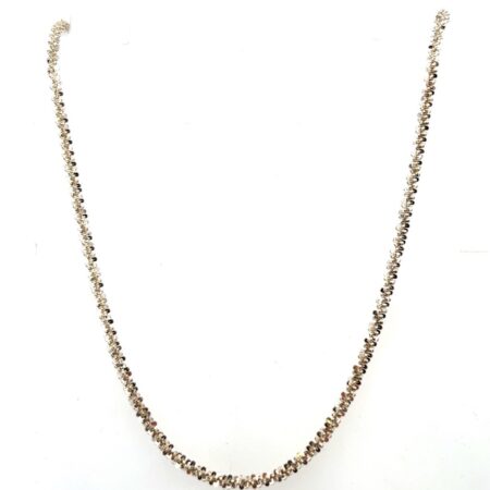 42” Milor Italy Diamond Cut Margarita Chain Necklace 19.5g