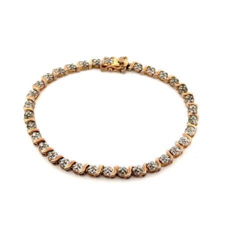 7.5” Gold Vermeil 925 Sterling Silver Bracelet 10.9g