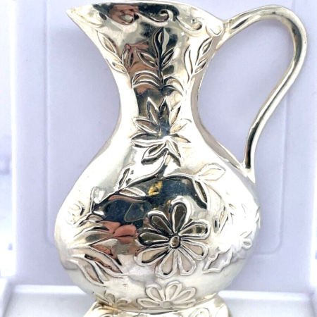 Vintage REO 925 Sterling Silver Pitcher Brooch/Pin, 8.9 grams
