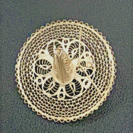 925 Sterling Silver Vintage Mexican Sombrero Brooch/Pin, 5.7 Grams