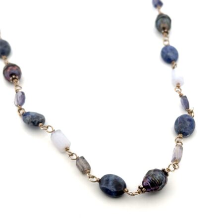 16” Silpada 925 Sterling Silver Multi-Stone Beaded Necklace 13.2g