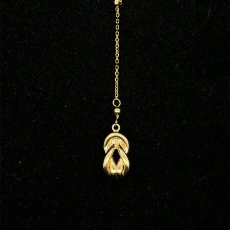 18” 14k Love Knot Lariat Necklace, 1.60g, Qty. 3