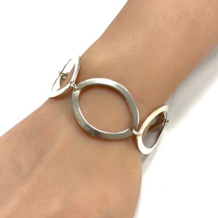 7.5” Oval Link 925 Sterling Silver Bracelet 13g