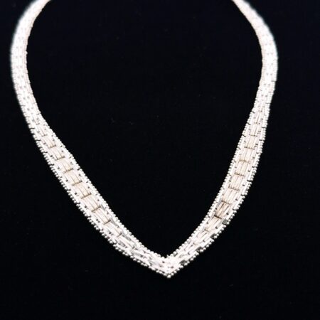 16” Italy 925 Sterling Silver Flat Mesh Necklace 26.8g