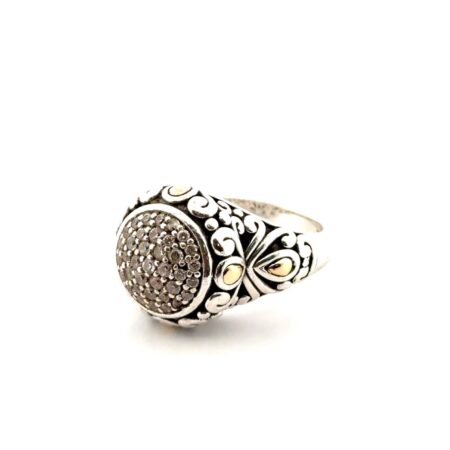 Size: 10 Angela by John Hardy 925 Sterling Silver & 14k Accented Ring 14.3g