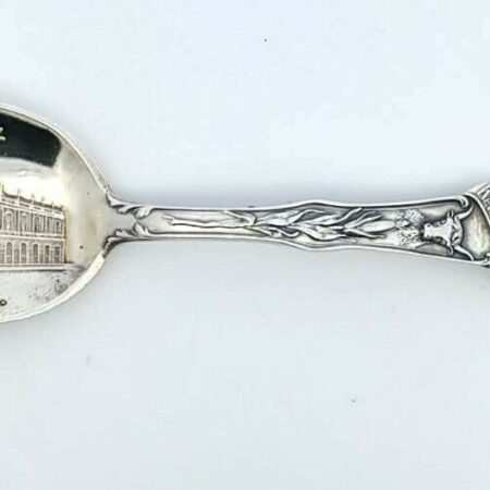 Vintage Kansas City Mo. Convention Hall Souvenir Sterling Silver Spoon 5.75 Inch