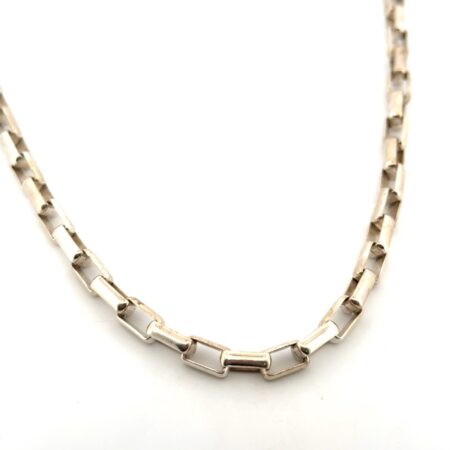 22” x 5.5mm J. Seven 925 Sterling Silver Paperclip Chain Toggle Clasp Necklace