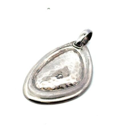 Silpada 925 Sterling Silver Asymmetrical Hammered Pendant, 7.2g