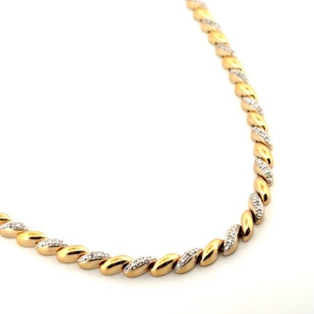 17” Ross Simons Gold Vermeil 925 Sterling Silver Micro San Marco Necklace 29.4g