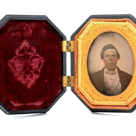 Antique Daguerrotype Littlefield, Parsons, & Co. Union Case, Thermoplastic Case