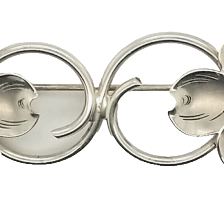 Vintage Stuart Nye Sterling Silver Dogwood Flower Design Brooch/Pin 5.0 Grams