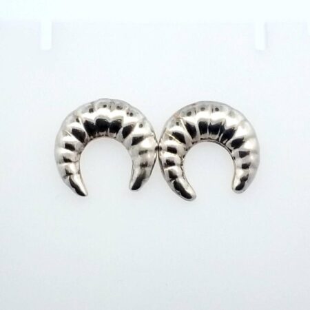 TR-99 Taxco .925 Sterling Silver Crescent Earrings 16.9g