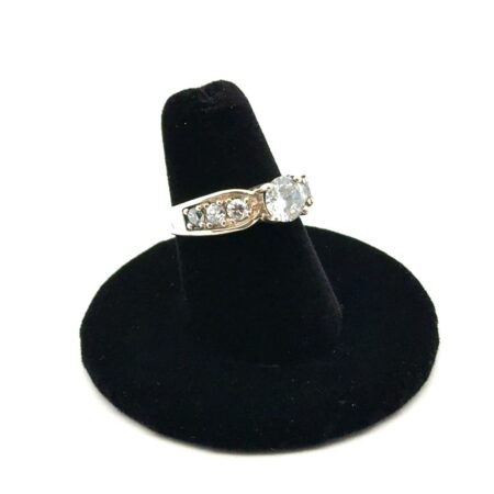 .925 Sterling Silver CZ Ring, Korea, 4.51g