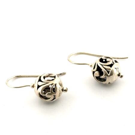 Silpada W0718 Simple Delight 925 Sterling Silver Filigree Drop Earrings 4.2g