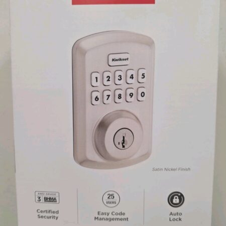 Kwikset Powerbolt 250 Electronic Lock Satin Nickel Finish